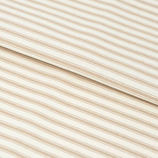 Roc-lon® 44" x 3yd. Stripe Khaki Cotton Wide Woven Ticking Fabric